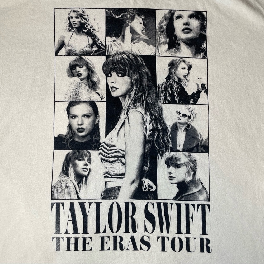 Taylor Swift The Eras Tour Graphic Tee - Black and White - Picture 2 of 8